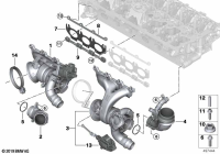 11658469098-Turbocharger w/exhaust manifold