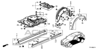 74590TRNH02-FENDER ASSY L,RR