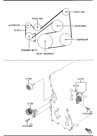 L51015909C-BELTV,W/PUMP&ALTERNATOR