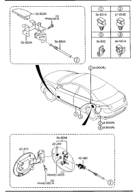 GV7D56880-CABLE,F/LID OPENER
