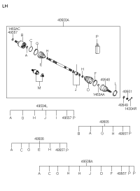4950408A40-DAMPER KIT-FR AXLE DYNAMIC,LH