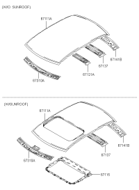 671242D200-RAIL-ROOF CTR NO.2