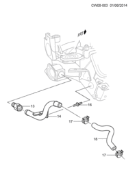 5490555-Hose, heater inlet