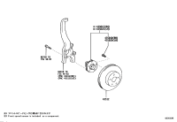 4355030050-HUB SUB-ASSY, FRONT AXLE, RH/LH