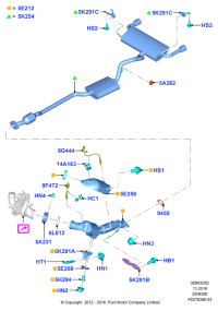 BB536L612AA-GASKET,W.PUMP INLET