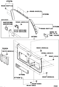 6770960030A0-POCKET SUB-ASSY, BACK DOOR TRIM