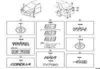 7544102100-PLATE, LUGGAGE COMPARTMENT DOOR NAME, NO.1