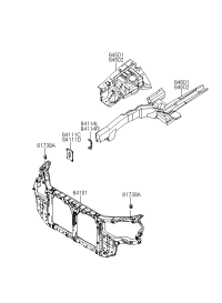 646023K100-MEMBER ASSY-FR SIDE RH
