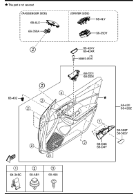 BAPJ66350A-SWITCH POWERWINDOW