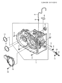 93742023-Housing assy-ata (incl. 2,3, 4)