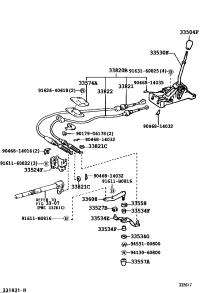 3353012770-LEVER ASSY, SHIFT (FOR FLOOR SHIFT)