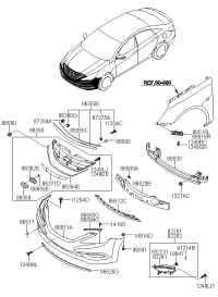 863553S100-GARNISH ASSY-RAD GRILLE UPR