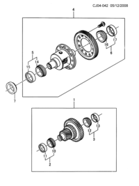 93742098-Bearing (incl 12,13), front