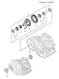 93741887-Race (part) of the front differential bearing