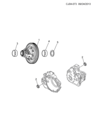 93741730-Seal, front differential case