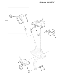 93735871-Knob assy-a/t lever