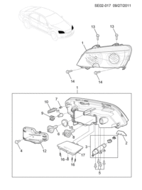 92184174-Bulb assy-head lamp