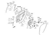 836202L000XP-HDL ASSY-RR DR I/S,RH