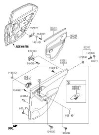 832311M001WK-W/STRIP-RR DR BELT I/S LH