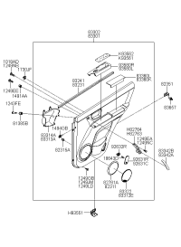 833413E000-W/STRIP-RR DR BELT I/S RH