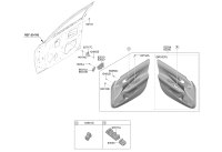 82610Q3000NVC-HANDLE ASSY-DR I/S LH