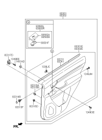832312B000-W/STRIP-RR DR BELT I/S LH