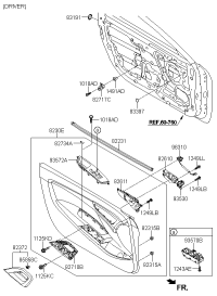 826102V010SDH-HANDLE ASSY-DR I/S LH