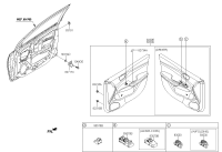 93573F90004X-SWITCH ASSY-MIRROR REM CONT