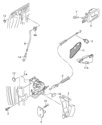 4F1837015F-Door lock