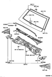 5611160581-GLASS, WINDSHIELD