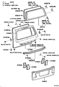 6788160110-WEATHERSTRIP, BACK DOOR