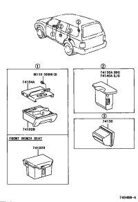 7413060050A1-RECEPTACLE ASSY, REAR ASH, RH
