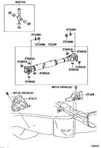 3714060560-SHAFT ASSY, PROPELLER, FRONT