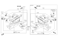 823013M301BW-PANEL COMPL-FR DR TRIM LH