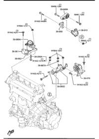 LT113906Y-RUBBER NO.3,ENG.MTG