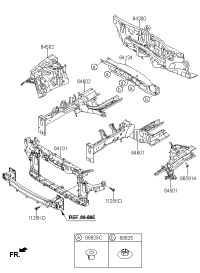 64101D1000-CARRIER ASSY-FR END MODULE