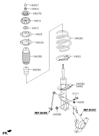 546500U151-STRUT ASSY-FR,LH
