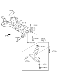 54500D0000-ARM COMPLETE-FR LWR,LH