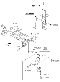 545004X000-ARM COMPLETE-FR LWR,LH