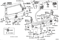 6570660030-STAY SUB-ASSY, TAIL GATE, RH/LH