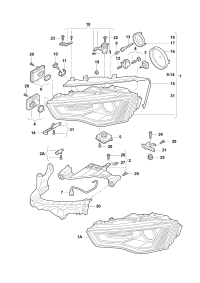 L8KD941005B-Headlight, for gas discharge bulb