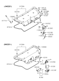 812212D000-OUTSIDE HDL & LOCK ASSY-T/LID