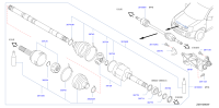 391001DA4C-SHAFT ASSY-FRON