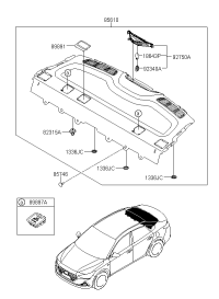 85610J4000NNB-TRIM ASSY-PACKAGE TRAY