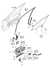 825403F000-RUN ASSY-FR DR WDO GLASS RH