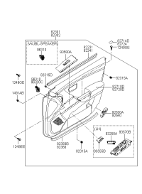 813103L020-Latch assy-dr