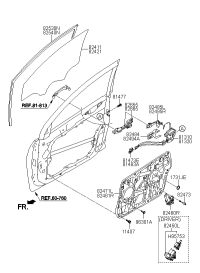 813103S010-LATCH ASSY-FRONT DOOR,LH