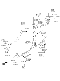 858750Q000HZ-TRIM ASSY-RR DR SCUFF LH