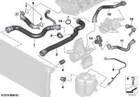 17128654823-RADIATOR HOSE BMW G11,G12,G30,G31