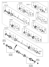 496002J500-DRV SFT ASSY R 82160